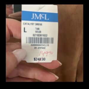 Brand new - Never worn - fab J. McLaughlin never worn Tan Long Sleeve Dress